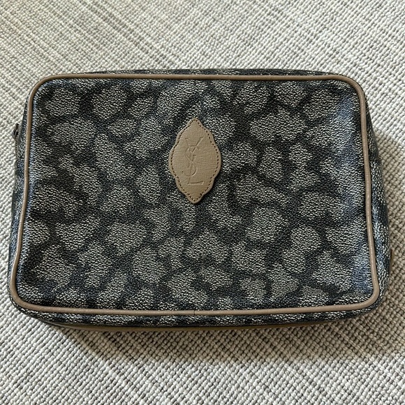 YSL Cosmetic Pouch - Giraffe Print - Picture 1 of 7
